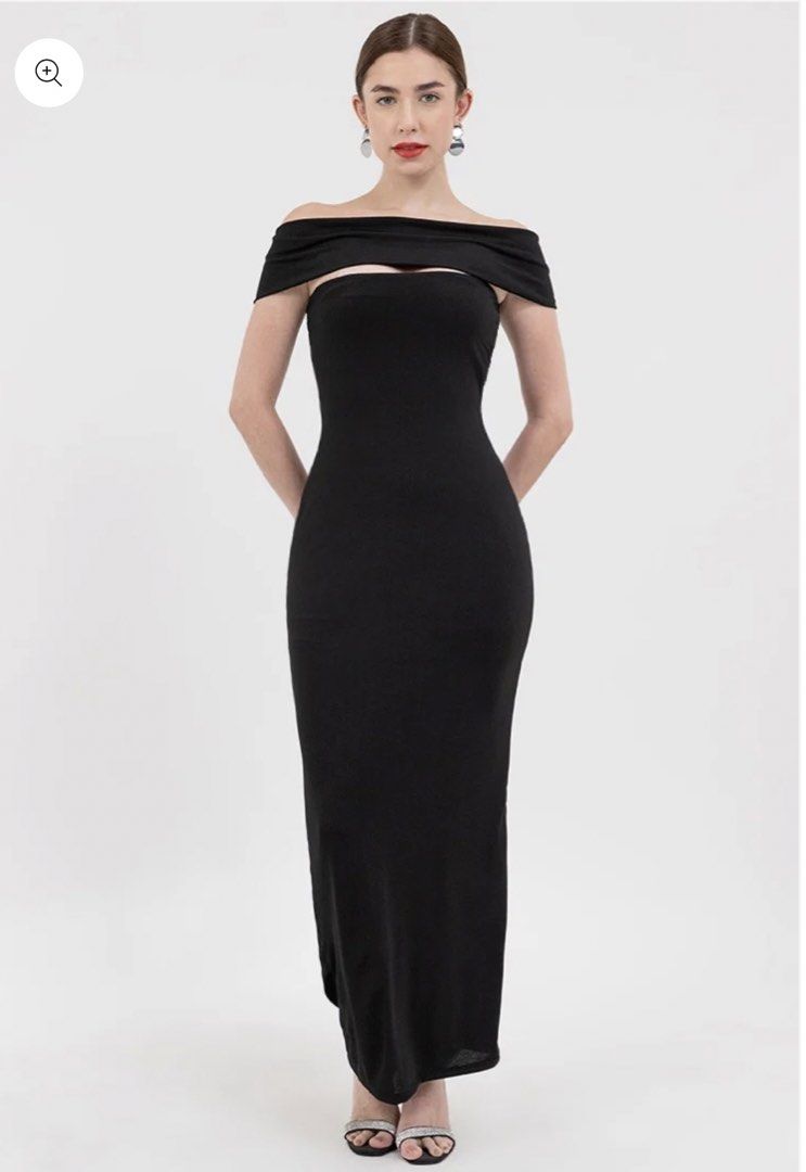 Heather Clothing Maxi Dress (Category: Dresses) located in Pasay City. Submitted by acocloset (Listing ID 1457209499, Image 3). Description: - Adjustable Off shoulder neckline - Strapless - Size Large - Length 49” - Lined - Maxi - Slips on - Highly Stretchable - Solid - Party - Fabric: Jersey Spandex with Power Mesh - 95% Polyester, 5% Spandex - Slim Fit .