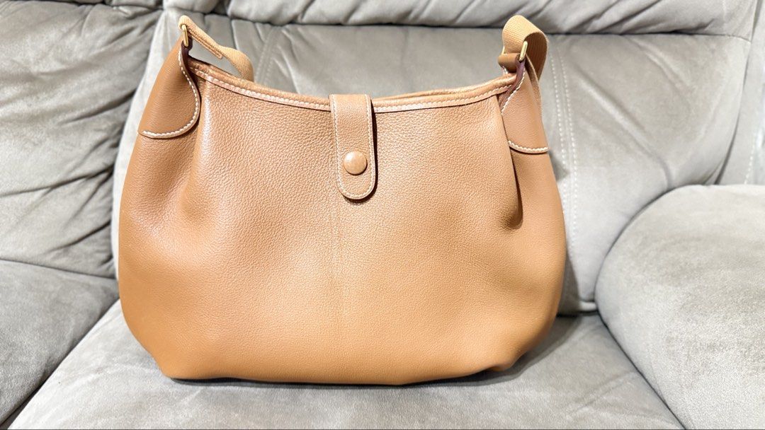 Hermes Rodeo 2 Bag Vintage (Category: Luxury Bags & Wallets) located in Makati City. Submitted by heartbreakerathigh (Listing ID 1457279006, Image 2). Description: Vintage bought in Japan Gold on Gold Still in great condition even it is vintage It is like Evelyn Crossbody .