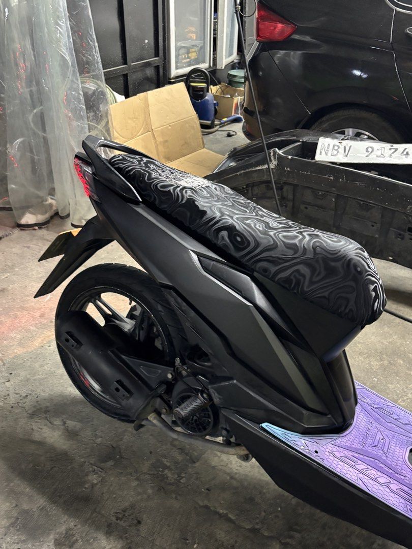 Honda Beat V2 2023 Acquired (Category: Motorbikes for Sale) located in Manila. Submitted by krish_d1 (Listing ID 1457191017, Image 3). Description: Honda Beat V2 2023 Acquired Beat V2 2023 acq Original Or Cr Id of first owner with 3 signatures Registered Til 2027 12k odo Seat Cover New change oil New change gear oil New cvt cleaning New Tires Bago busina All stock walang nagalaw BNew RCB Shock Bnew 260mm disc ISSUE No kick Minimal gasgas normal s
