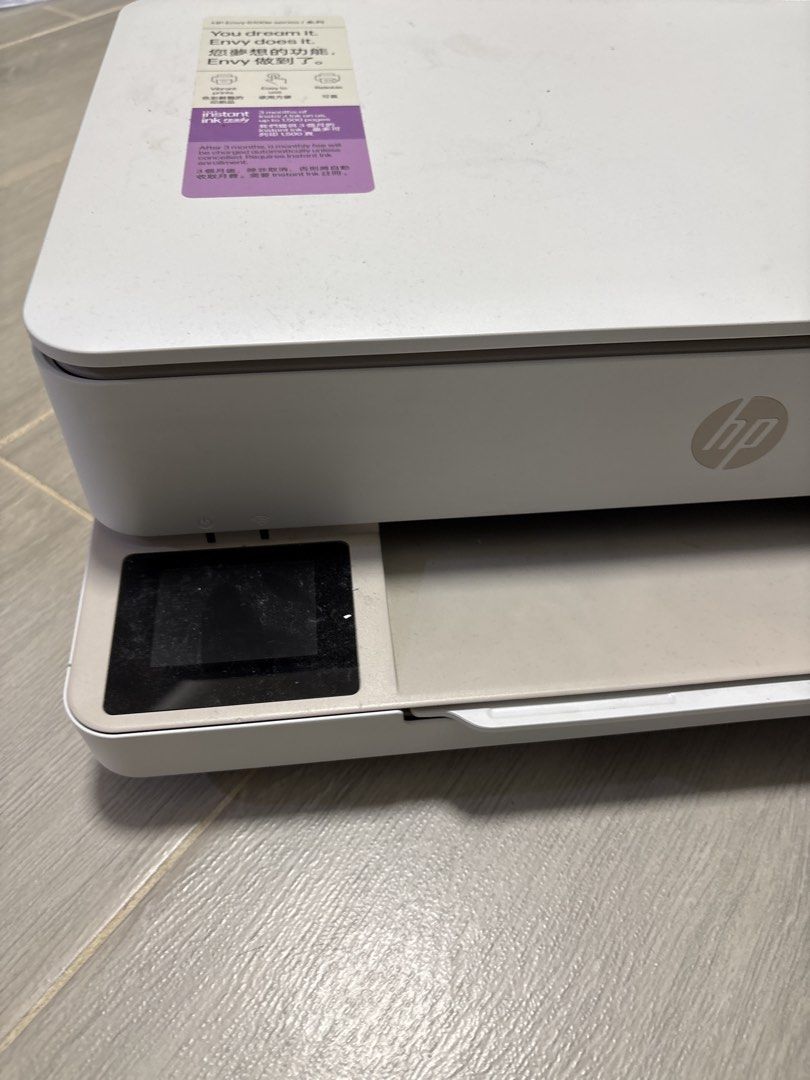 HP Envy Wireless All-in-One Printer （分類：打印機及影印機）位於 Hong Kong。 由 p6kbg8rk4j63333 提交（商品編號 1457242158，圖片 2）。簡介： HP Envy printer. Wireless and all-in-one functionality. Has a small screen for controls. Includes Instant Ink offer. Great for home or office use. Works well.。