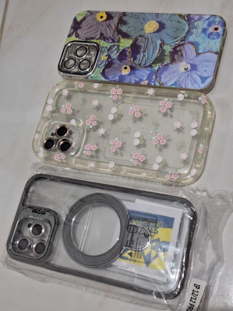 Iphone 12 pro cases (3 phone cases) (Category: Cases & Sleeves) located in Quezon City. Submitted by camille_cr (Listing ID 1457148495, Image 2). Description: Not used because i upgraded my phone to IP16.