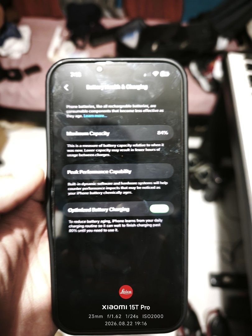 Iphone 13 Pro Max 512GB (Category: iPhone 13 Series) located in Caloocan City. Submitted by iphoneflips (Listing ID 1457204417, Image 3). Description: Iphone 13 Pro Max 512GB ZP/A Local Variant 84% Battery Health Original True Tone Working Camera working just fine Issues : - replaced oled screen high quality pa rin kayo nalang magpa IC chip transfer para mawala yung unknown part sa settings, I have the original display with the IC chip in it syie