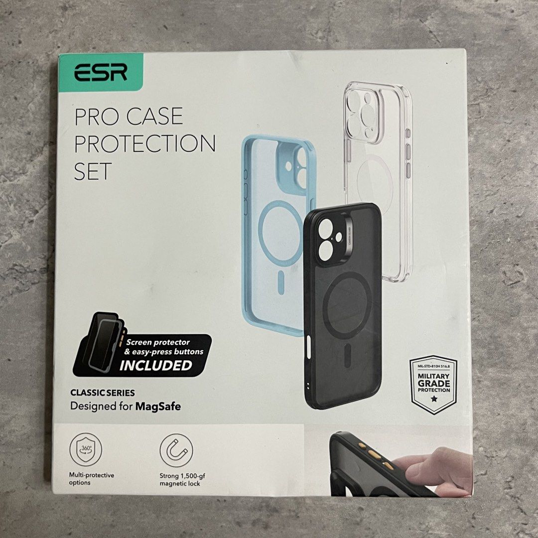 iPhone 16 Pro Max Case with Screen Protector Tempered Glass (Category: Cases & Sleeves) located in General Trias. Submitted by abellu (Listing ID 1457269127, Image 1). Description: With tempered glass included. Maganda ‘tong ESR brand tempered glass hindi madali mabasag ilang years ko nagamit sakin still intact pa din. .