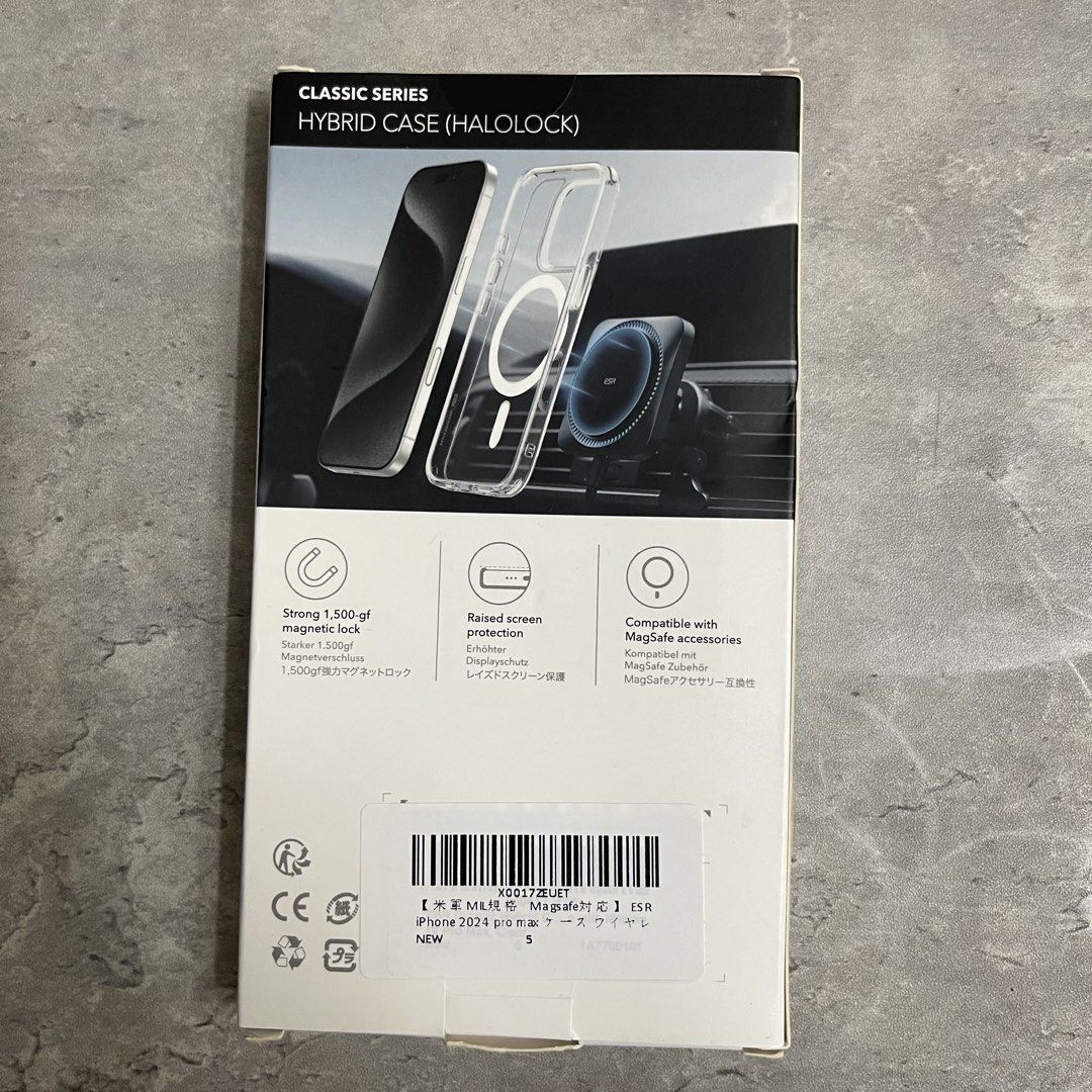 iPhone 16 Pro Max Hybrid MagSafe Clear Case ESR (Category: Cases & Sleeves) located in General Trias. Submitted by abellu (Listing ID 1457269726, Image 3). Description: Brand new / Unused Opened only for checking High quality compared to those you can buy on orange or blue app ready to ship anytime message if interested.