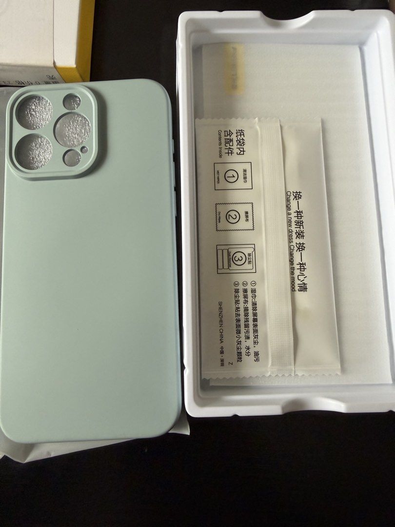 iPhone case (Category: Cases & Sleeves) located in Singapore. Submitted by dealthx (Listing ID 1457201475, Image 2). Description: - Brand: PISEN - Included: Screen protector kit - Available Colors: Mint Green, Dark Grey - Condition: Excellent - Mint Green (15 Pro) | Dark Grey (15 Pro Max) ✨ Mint Green $5 ✨ Dark Grey: $3 ❤️‍🔥 BUY BOTH @ $4 🚫 NO TRADE | NO NEGO | NO REFUND 🚫 NOT RELIABLE FOR LOST MAIL .