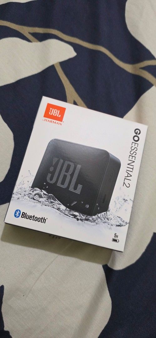 JBL GO Essential 2 Portable Bluetooth Speaker (Category: Soundbars, Speakers & Amplifiers) located in Pasay City. Submitted by basha_preloved (Listing ID 1457182513, Image 1). Description: - JBL GO Essential 2 Portable Bluetooth Speaker - Color: Black - Water Resistant - 5 Hours Playtime - Compact and Easy to Carry - Wireless Bluetooth Connectivity - Perfect for Music on the Go.