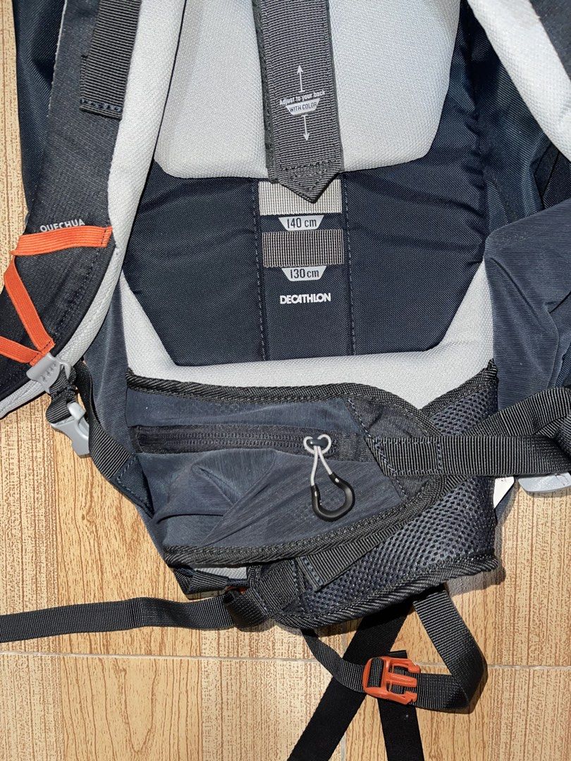 Kids’ Hiking Backpack MH500 (Category: Babies & Kids Fashion) located in Angeles City. Submitted by zemoo (Listing ID 1457147684, Image 3). Description: Decathlon 28L Backpack * 28L capacity * Dimensions: 47 × 23 × 25 cm * Lightweight: 783g * Adjustable back system with 3 sizes: 130/140/150 cm * Multiple compartments: 1 internal + 2 external zipped pockets * 2 mesh pockets on waist belt * Abrasion-resistant bottom and back * Reference: 8520533.