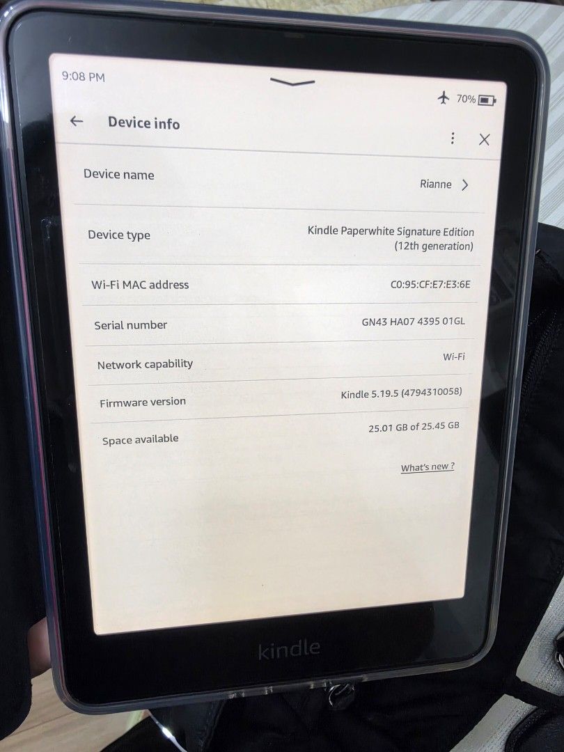Kindle PPW Signature Edition 12th Gen (Category: Laptops & Notebooks) located in Quezon City. Submitted by thriftshopmar (Listing ID 1457273836, Image 1). Description: ✨ FOR SALE: Kindle Paperwhite Signature Edition (12th Gen) ✨ 📚 Kindle Paperwhite Signature Edition – 12th Generation 💾 32GB | Wi-Fi 🔆 Auto-adjusting front light 🔋 Excellent battery life 📖 Perfect for reading anywhere! ✨ Good as new & fully working 💗 Comes with the pink protec