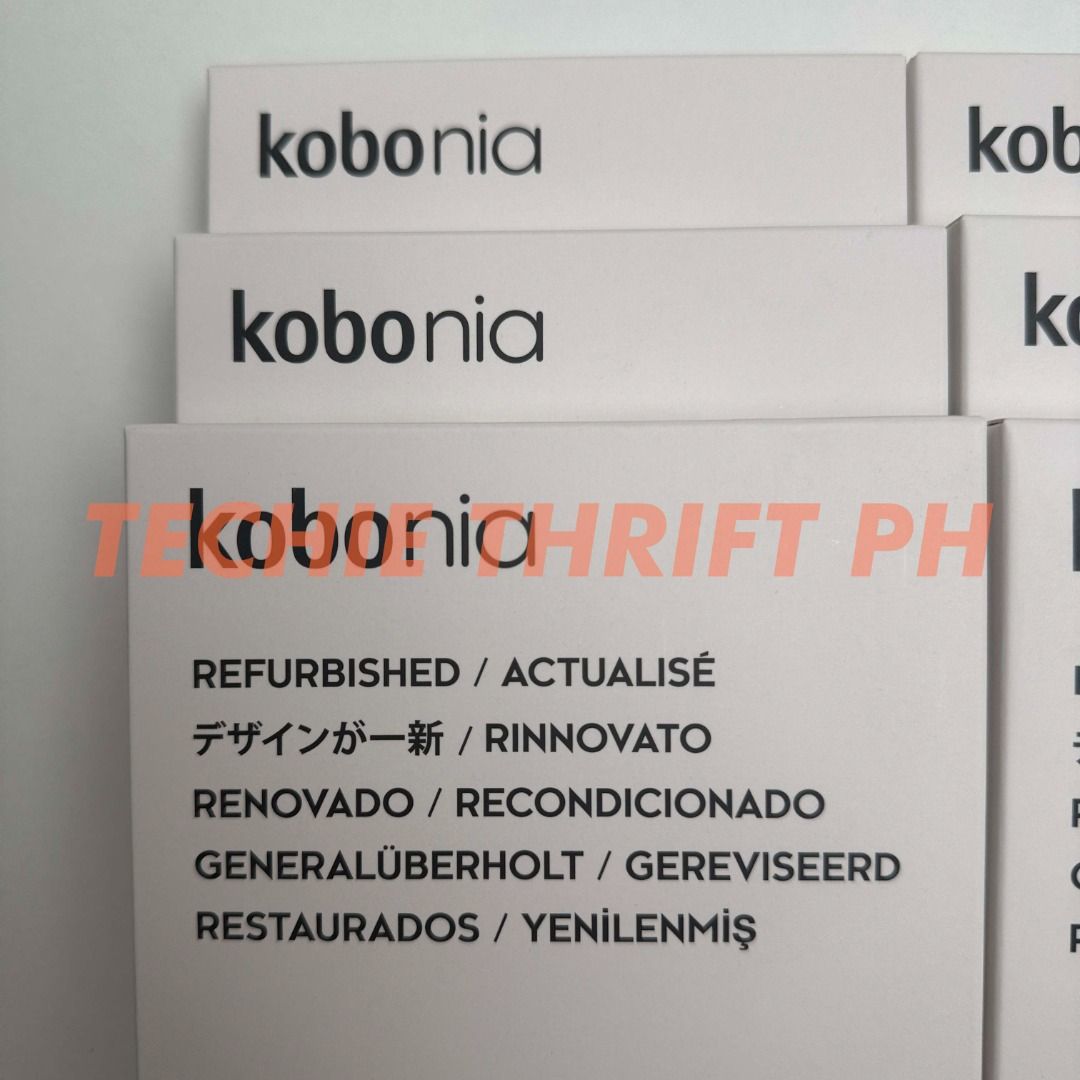 Kobo Nia 8GB *REFURBISHED* (Category: E-Readers) located in Quezon City. Submitted by jerreyess (Listing ID 1092056893, Image 3). Description: Kobo Nia 8GB ON-HAND COLOR BLACK AVAILABLE 🌟CERTIFIED REFURBISHED 💯AUTHENTIC ⭐ LIKE-NEW CONDITION FEATURES: ✔️6" 212 PPI E Ink touchscreen (1024 × 758 resolution) ✔️8GB Memory ✔️ComfortLight – Adjustable brightness ✔️TypeGenius: 12 different fonts and over 50 font styles ✔️15 file formats supported nativ