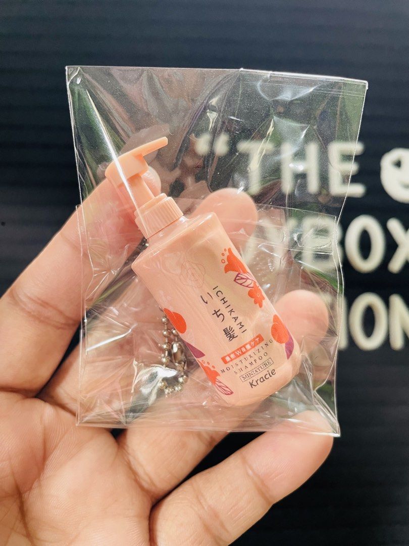 Kracie Ichikami Shampoo Miniature Keychain (Category: Designer & Blind Box Toys) located in Rizal. Submitted by kim.gnzls (Listing ID 1457268721, Image 1). Description: From Japan Pasabuy Brand new. Pm for more details (WYSIWYG) ▪ Seabank/Maribank Payment ▪ Flash\JNT\Lalamove 📍 Rodriguez, Rizal.