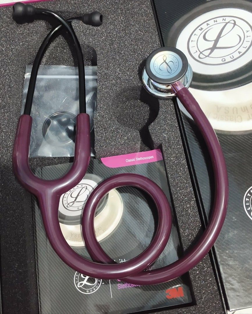 LiTTMANN CLASSiC III Stethoscope (Category: Medical Supplies & Tools) located in Manila. Submitted by katakana_zerozero (Listing ID 1457175154, Image 3). Description: Littmann Classic III Stethoscope (Made in Usa) ✨ Affordable and budget friendly ✨ Quality laser engraving also available in reasonable price. • Brand New • 101% Authentic • Made in Usa • Dual single piece tunable diaphragms • Versatile adult and pediatric two sided chestpiece • Pedi
