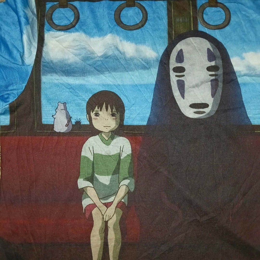 Loewe Ghibli Studio Spirited Away (Category: Luxury Apparel) located in Legazpi City. Submitted by the_rags_selextors (Listing ID 1457199087, Image 3). Description: Loewe Ghibli Studio Spirited Away As New Construction Size Large On Tag Width - 23.5 Length - 28 No Fade Unli Vouch Before Payment On My Fb.