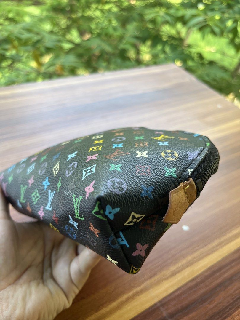 Louis Vuitton multicolor cosmetic pouch (Category: Luxury Bags & Wallets) located in Oroquieta. Submitted by mightyfalcon.f3b3e6 (Listing ID 1457269445, Image 2). Description: selected ukay source spacious issue :may kunting part ng leather ang nacut-please chek last photo .