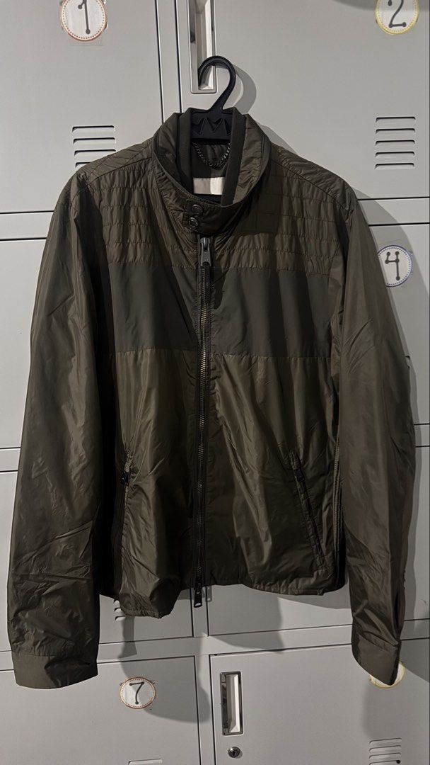 Mango Man Water Repellant Bomber Jacket (Category: Coats, Jackets and Outerwear) located in San Fernando. Submitted by joanamarie53366 (Listing ID 1457246701, Image 1). Description: Mango Man Bomber Jacket Water Repellant Medium size in Army Green.