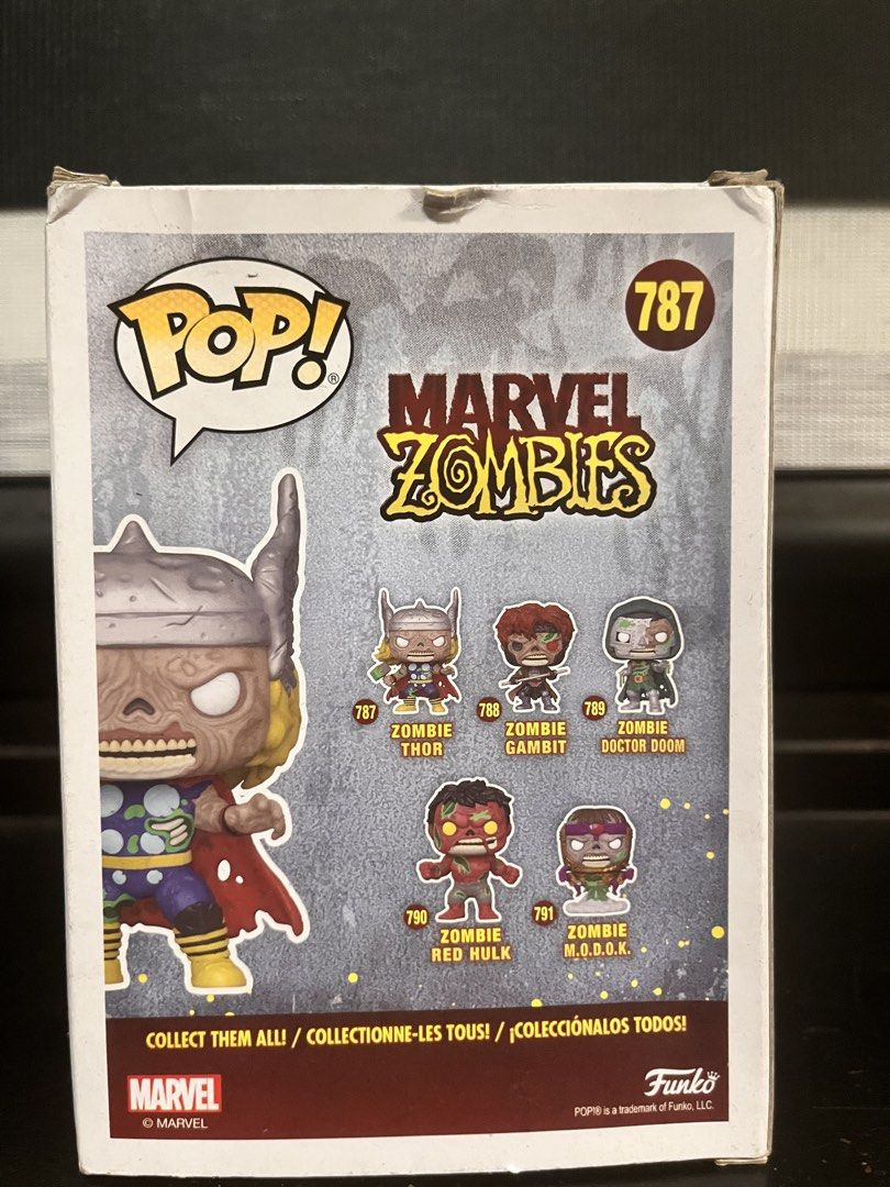 Marvel Funko Pop Zombie Thor (Category: Designer & Blind Box Toys) located in Manila. Submitted by ezbricks (Listing ID 1457280224, Image 3). Description: Zombie Thor Funko Pop Some creases on the box J&t Shipping Free Shipping.