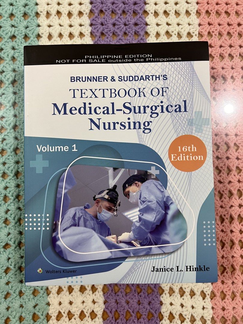 Medical-Surgical Book 16th Edition (Category: Textbooks) located in General Trias. Submitted by preloved_dreamcloset (Listing ID 1457199701, Image 1). Description: 3rd year nursing books Never Used Brand New Medical Surgical Nursing Brunner and Suddarths Author: Janice L. Hinkle Edition: 16th Edition Inclusion: Volume 1&2, Study guide MOP: Gcash or Bank Transfer 🚛 Buyer will shoulder the shipping fee 📍 General Trias, Cavite .