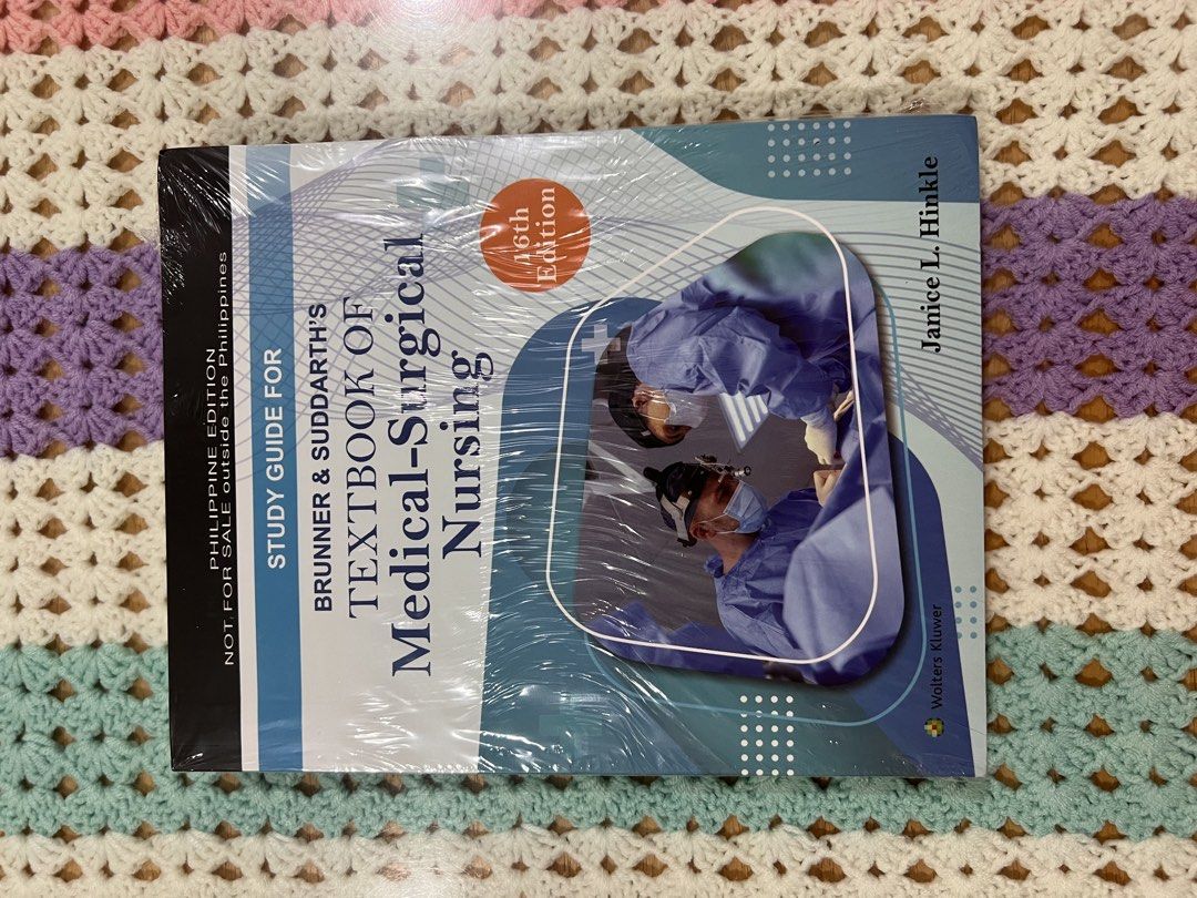 Medical-Surgical Book 16th Edition (Category: Textbooks) located in General Trias. Submitted by preloved_dreamcloset (Listing ID 1457199701, Image 3). Description: 3rd year nursing books Never Used Brand New Medical Surgical Nursing Brunner and Suddarths Author: Janice L. Hinkle Edition: 16th Edition Inclusion: Volume 1&2, Study guide MOP: Gcash or Bank Transfer 🚛 Buyer will shoulder the shipping fee 📍 General Trias, Cavite .