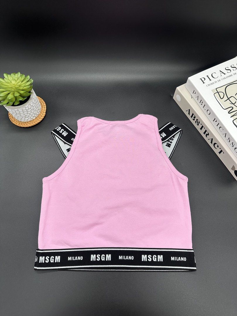 MSGM Cropped Tank Top (Category: Activewear) located in Baguio. Submitted by .daryl (Listing ID 1457225337, Image 2). Description: Fits xs-small.