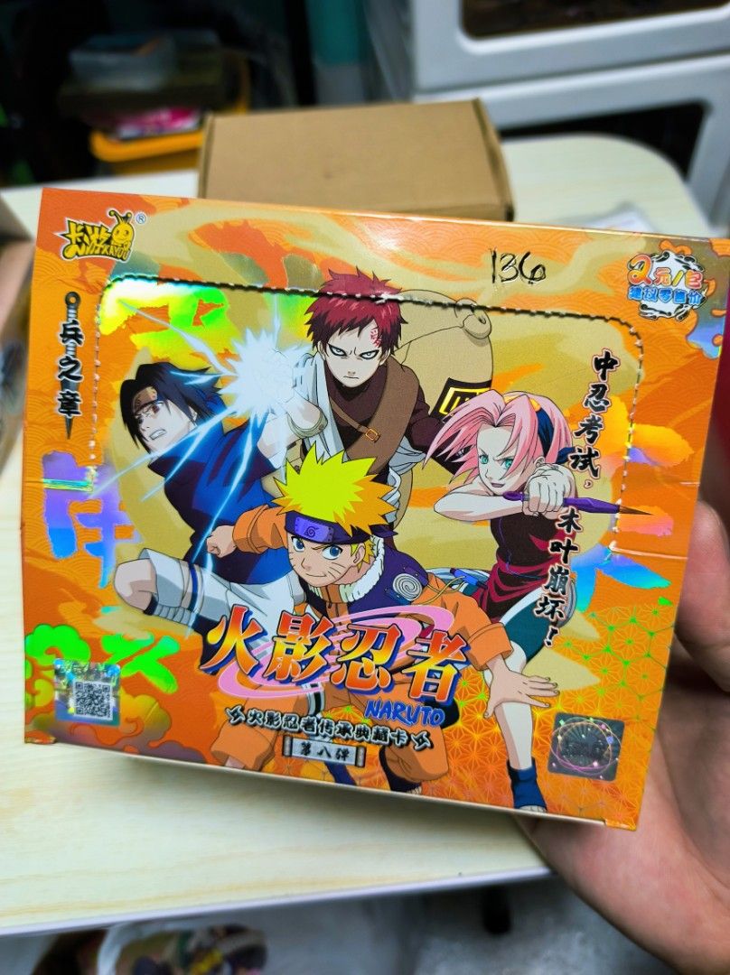 Naruto Trading Card Game Chinese Version (Category: Raw Singles) located in Caloocan City. Submitted by greenearth28555 (Listing ID 1457277398, Image 1). Description: - Brand new Naruto Trading Card Game (TCG) Chinese Version ✨ - 138pcs✨ - all in "near-mint" condition 💯 - Guaranteed Special Rare (SR) cards inside ‼️ Php300 (FIXED PRICE) 📍 LOC: PASAY CITY ✨ Mode of Payment: GCash/ Bank Transfer ✨ Mode of Delivery: Lalamove/ LBC .