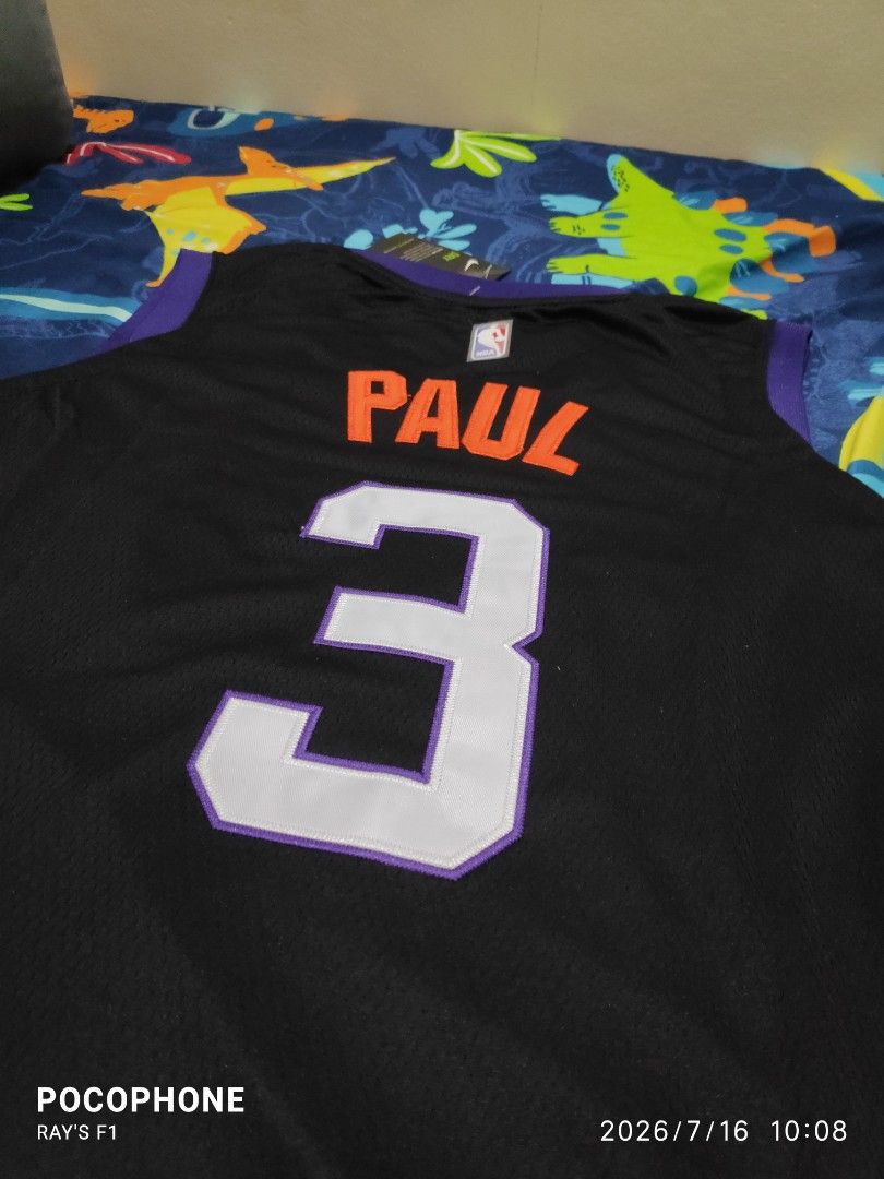 NBA Jersey (Category: Activewear) located in Pagsanjan. Submitted by rays-days (Listing ID 1457317188, Image 1). Description: - Chris Paul #3 Phoenix Suns Jersey - Features 'The Valley' graphic - Made with Nike Dri-FIT material - off pm me meet up around SANTA CRUZ LAGUNA for shipping, buyer will shoulder the fees .