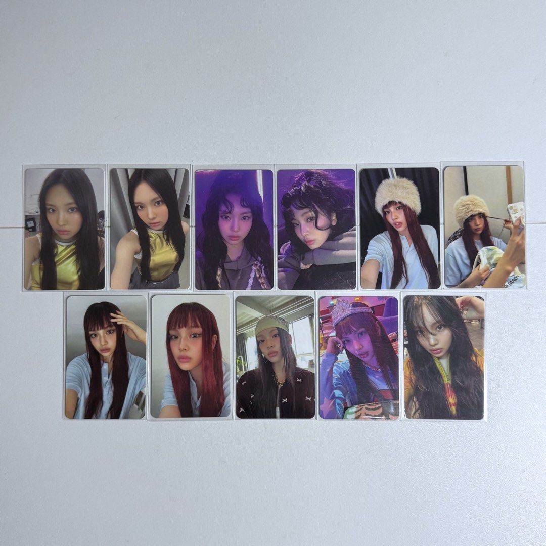 newjeans album pcs (Category: CDs & DVDs) located in Makati City. Submitted by soph1egf (Listing ID 1457299360, Image 2). Description: highlighted pcs are currently reserved newjeans album pcs › ₱90 ea mj hr ⨾ ₱60 ea dn hy prio payo or dop 7d w nrdp onhand clean but x sensi ⌗ wts lfb ph minji danielle haerin hyein bluebook omg get up how sweet supernatural.