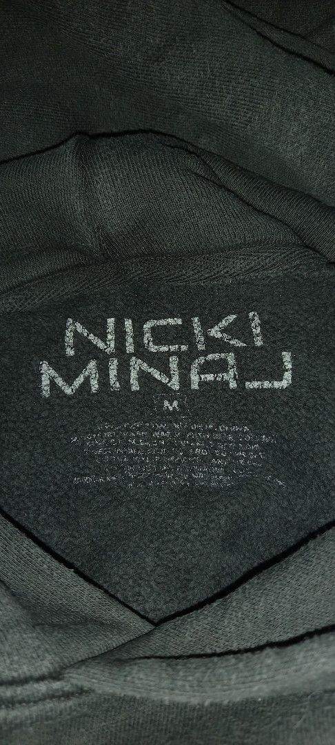 Nicki Minaj Pink Friday World Tour (Category: Hoodies) located in Imus. Submitted by pampie (Listing ID 1457314930, Image 3). Description: - Nicki Minaj Pink Friday World Tour Hoodie - Features iconic tour graphic on the front - Tour dates listed on the back - Size: Medium (M) - Condition: 7/10 (minor hairline cracks on graphic, still looks great).
