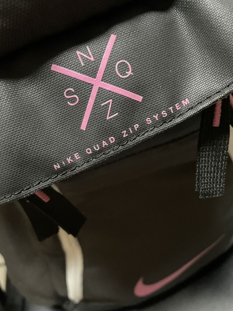 NIKE ELITE BACKPACK KAY YOW (NIKE QUAD ZIP SYSTEM) (Category: Backpacks) located in Caloocan City. Submitted by chapter_01 (Listing ID 1457191121, Image 3). Description: - Rare Nike backpack (Discontinued) - 32 Liters Capacity - 5 compartments - Good Condition - No max air at the strap, but still can do the purpose of the strap, see picture below - Negotiable.
