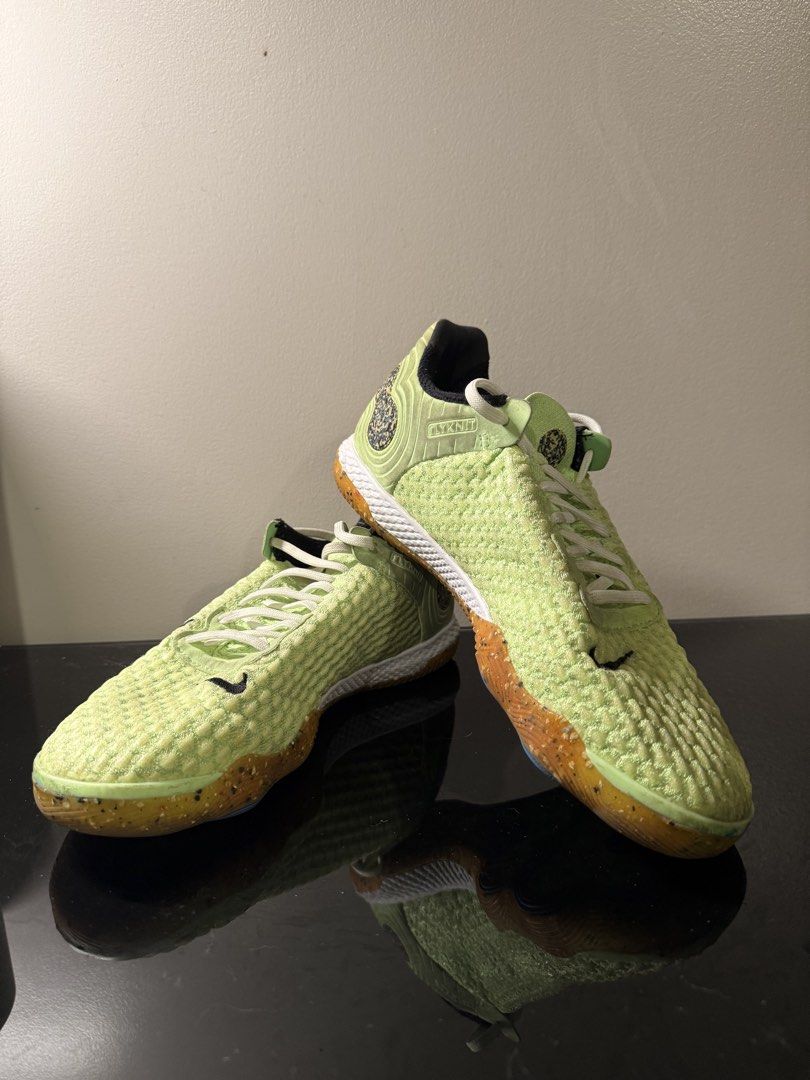 NIKE REACT GATO “LIME GLOW” (Category: Casual Shoes) located in Manila. Submitted by miomd (Listing ID 1457243232, Image 2). Description: Details: • Nike React Gato • Colorway: Lime Glow / White / Light Photo Blue / Black • Style Code: CT0550-343 • Designed for indoor court / futsal • Nike React cushioning for responsive comfort • Flexible rubber pods for enhanced ball feel and control • Non-marking indoor court outsole • Rare/discontinued colorw