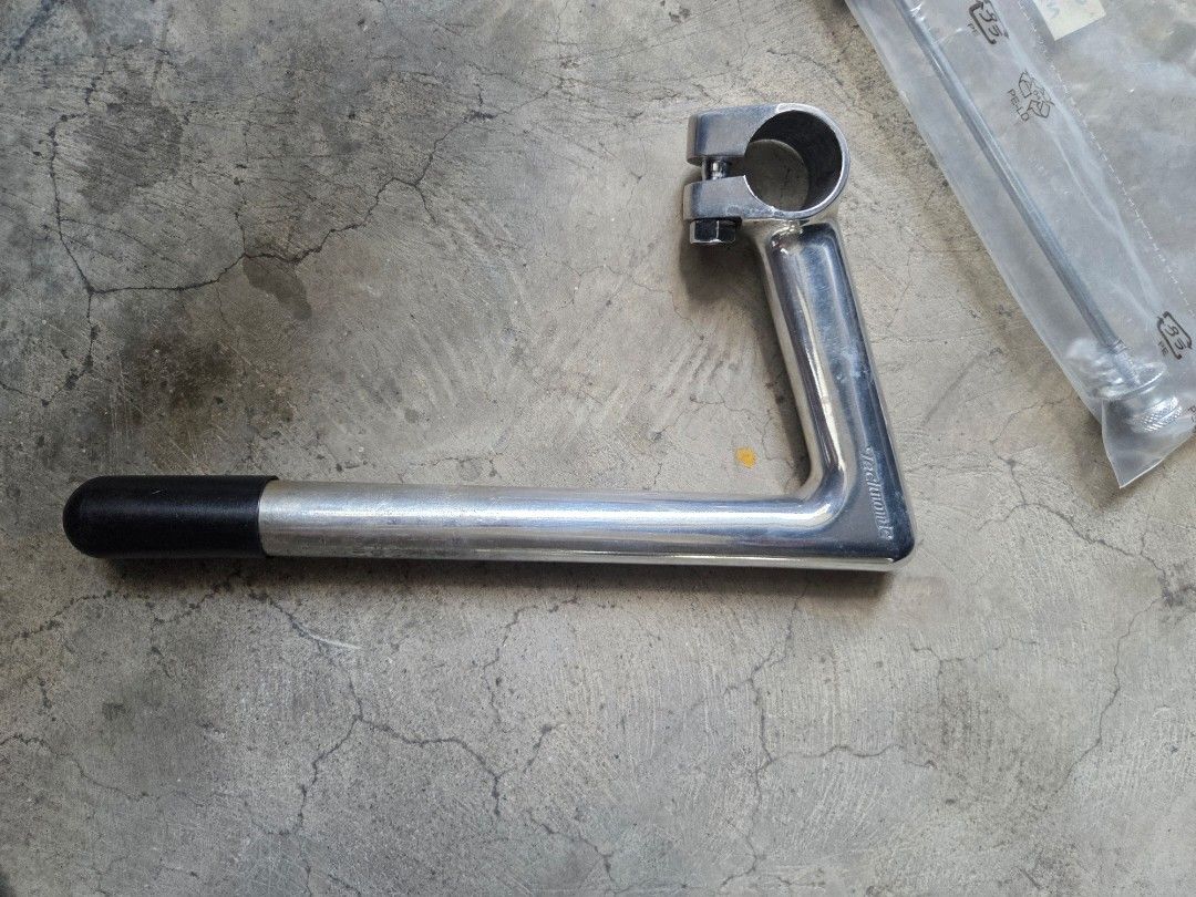 Nitto Technomic Quill Stem - Silver (Category: Bicycles) located in Makati City. Submitted by citydweller2020 (Listing ID 1457208468, Image 1). Description: For sale -No issue -Original / authentic -RFS: Wrong size - Nitto Technomic Quill Stem - Classic Silver Finish - Quill Length: 150mm - Clamp Diameter: 22.2mm - Steerer Tube Diameter: 1 inch - Made in Japan - Ideal for vintage builds or an upright riding position - Minor cosmetic marks from st
