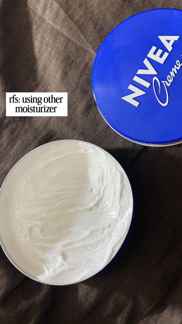 Nivea Creme Moisturizer 150 ML (Category: Face Care) located in Manila. Submitted by elicloset.xoxo (Listing ID 1457145621, Image 2). Description: used but not abused skincare products 🩷 nivea creme moisturizer 150 ml (50% left) ig: elicloset.xoxo for faster transactions.