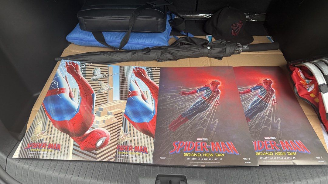 Original Ayala Spiderman Posters (Category: Stamps & Prints) located in Quezon City. Submitted by saleaddict (Listing ID 1457154189, Image 1). Description: I have 2 pairs + an extra dark one available— good as new! Discount if you buy em all.