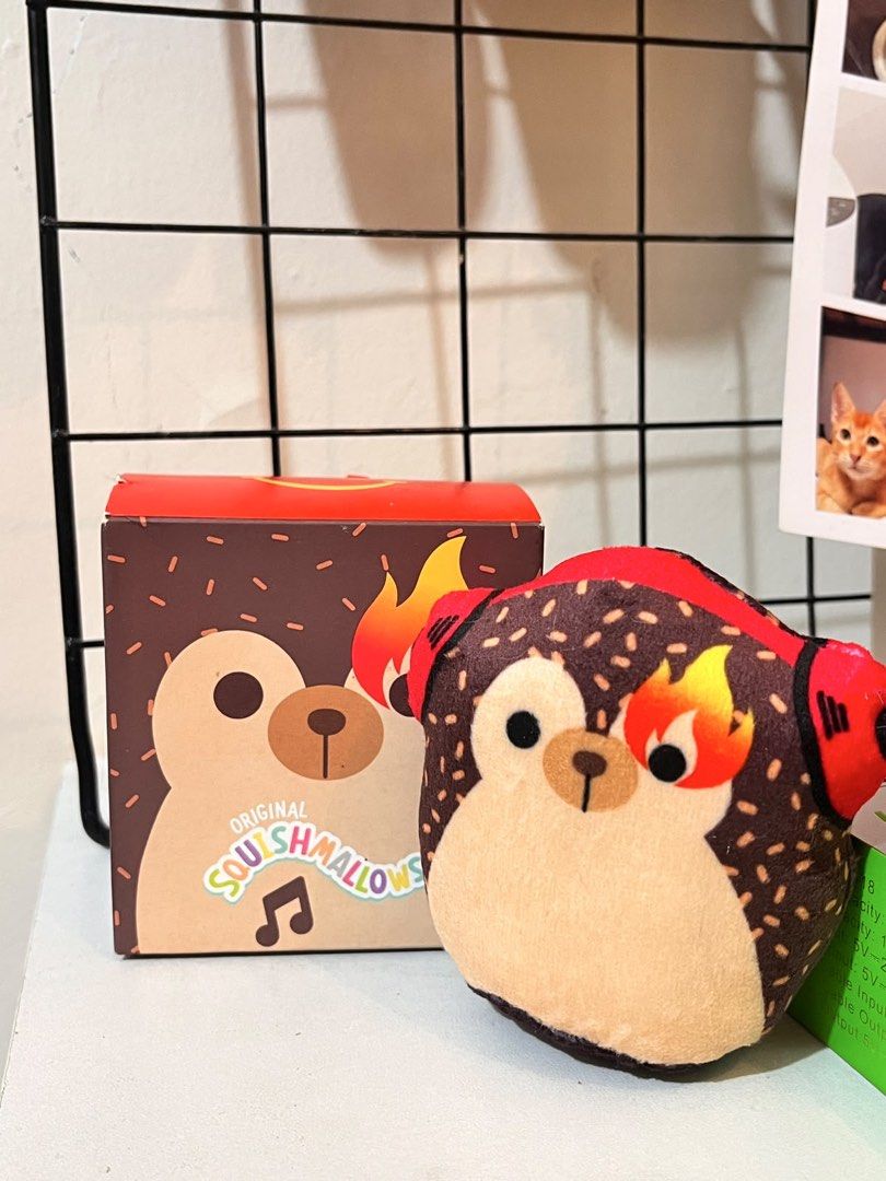 Original Squishmallows Hedgehog Plush Toy with Box (Category: Plushies & Soft Toys) located in Cavite. Submitted by toyyytopia (Listing ID 1457172248, Image 3). Description: - Original Squishmallows hedgehog plushies - Unique fiery design on eyes and ears - Includes original boxes - Ideal for Squishmallow collectors bundle cutie 2 na sila.