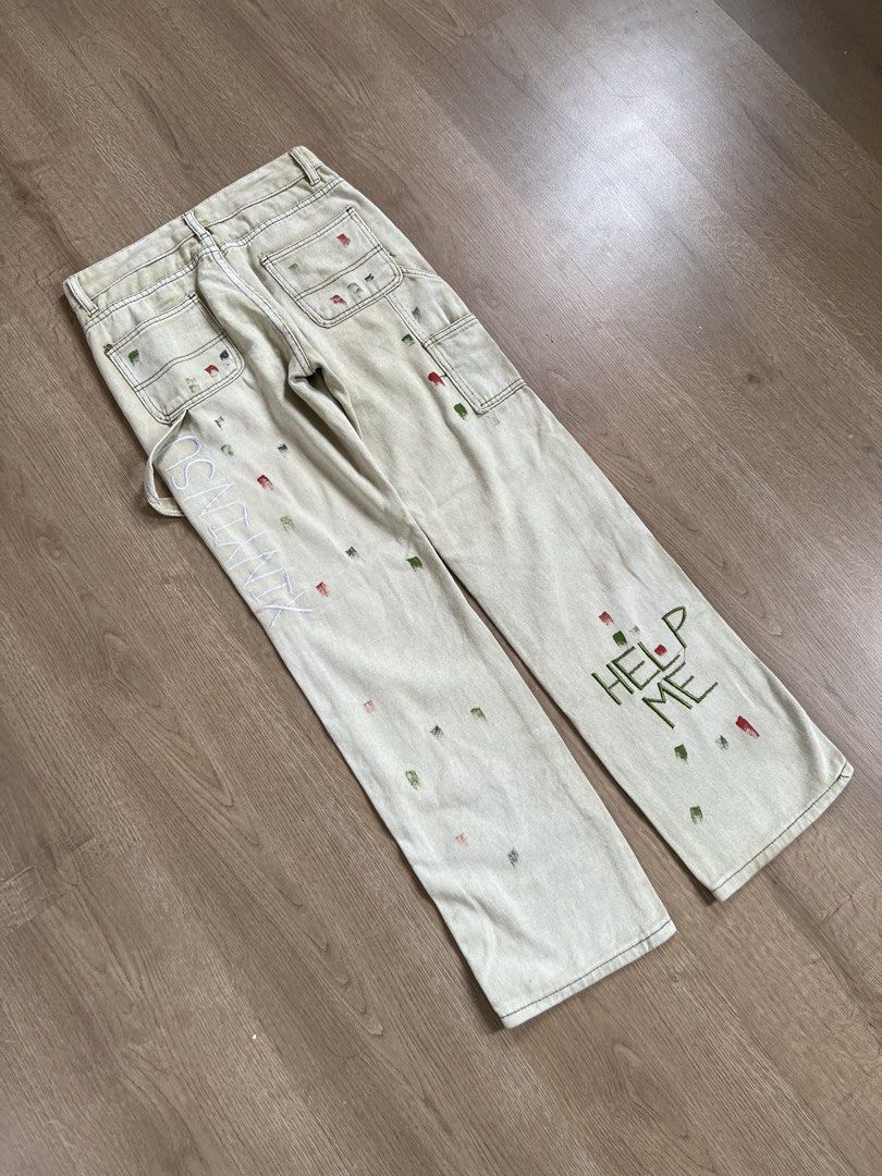 Osadia Grunge/Skater Canvas Carpenter Pants (Category: Jeans) located in Angeles City. Submitted by mark.happenss (Listing ID 1457261212, Image 2). Description: Osadia Grunge/Skater Canvas Carpenter Pants Width 28 Length 37 Thigh 9 Hem 8.