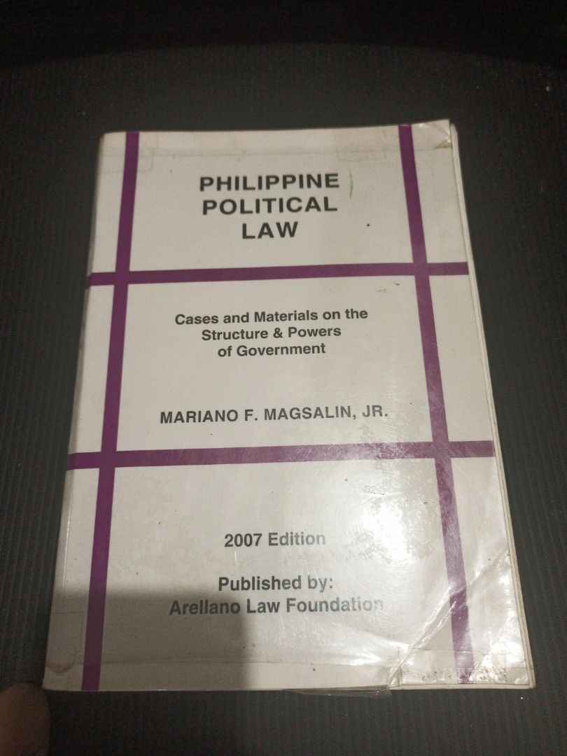 Philippine Political Law (Category: Textbooks) located in Imus. Submitted by man.man.jr (Listing ID 1457253996, Image 1). Description: .