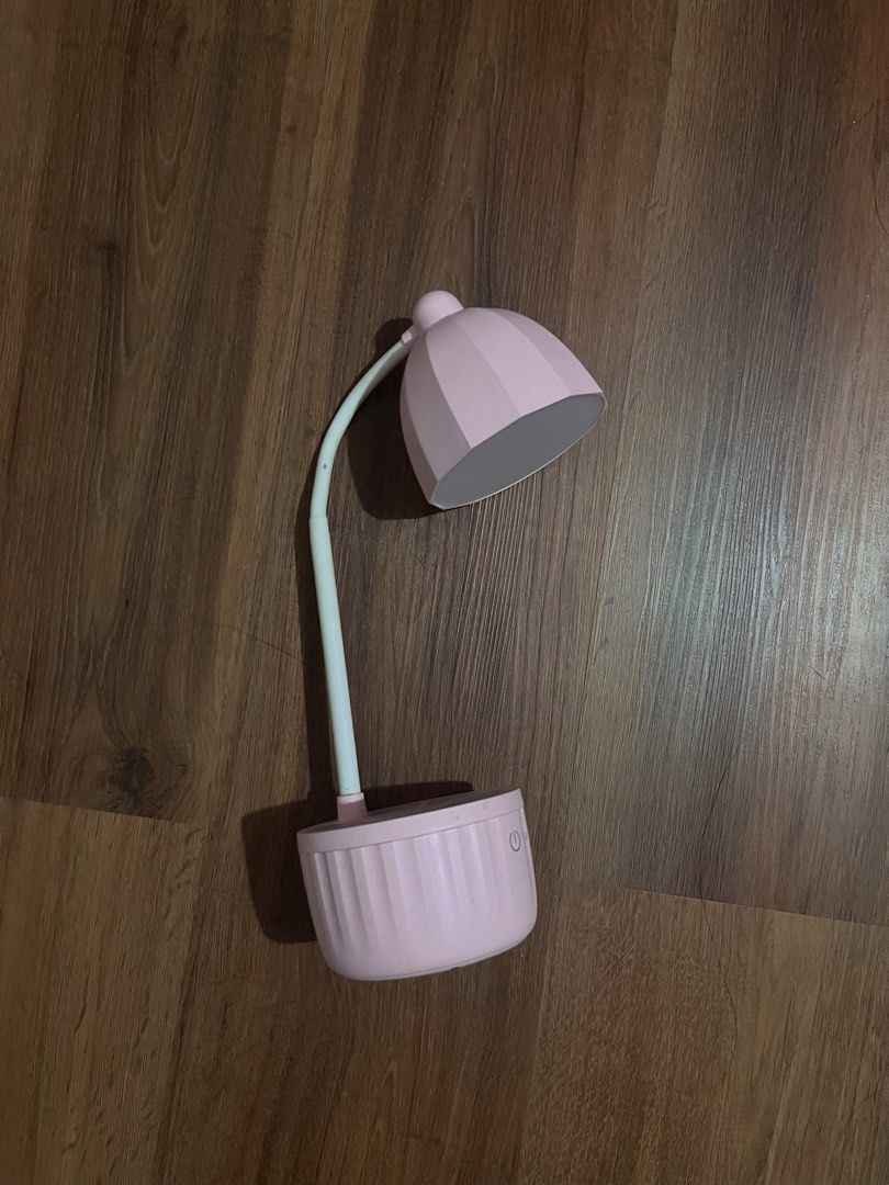 pink LED desk lamp with night light (Category: Lighting) located in Imus. Submitted by elyannadelrey (Listing ID 1457268585, Image 1). Description: - flexible neck for adjustable light direction ~ DC 5V charger (not included) ~ ideal for studying & as night lamp PAYMENT FIRST!!.