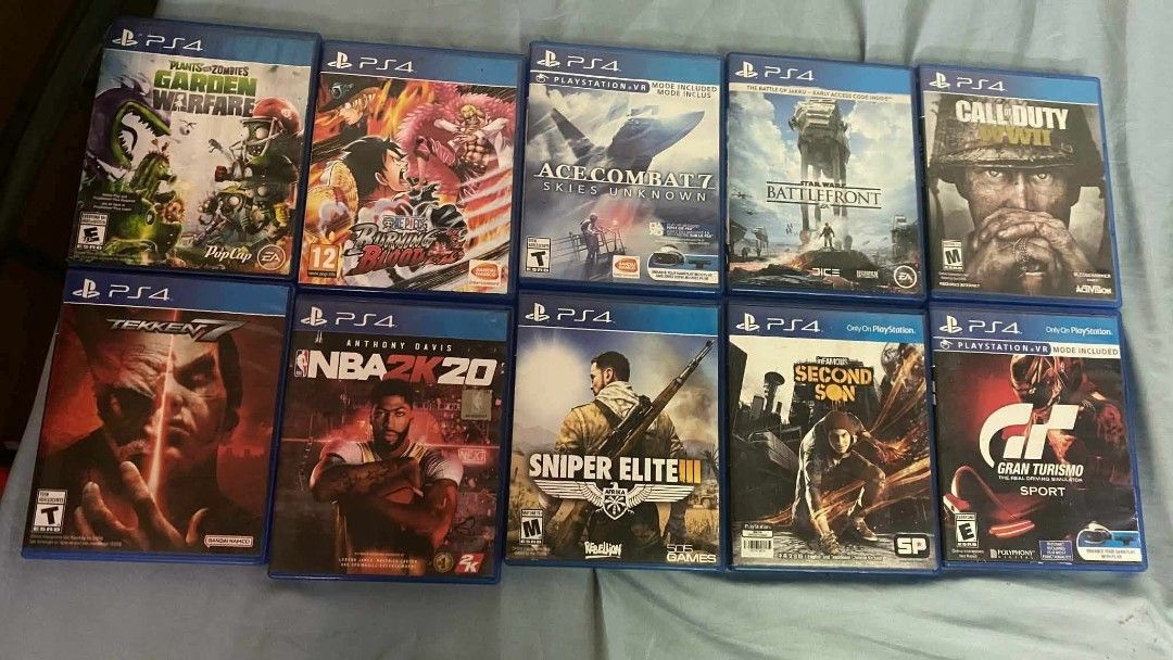PlayStation 4 Pro Console + 10 Games Bundle (Category: PlayStation) located in Cebu City. Submitted by mopalitunta (Listing ID 1457283202, Image 2). Description: 🎮 PS4 PRO + 10 GAMES — ₱11, 000 Selling my PS4 Pro bundle, everything is working properly and ready to play! 📦 INCLUSIONS: • PS4 Pro console • Power cable • HDMI cable • 10 physical PS4 games 🎮 GAMES INCLUDED: 1. Plants vs. Zombies: Garden Warfare 2. One Piece: Burning Blood 3. Ace Co