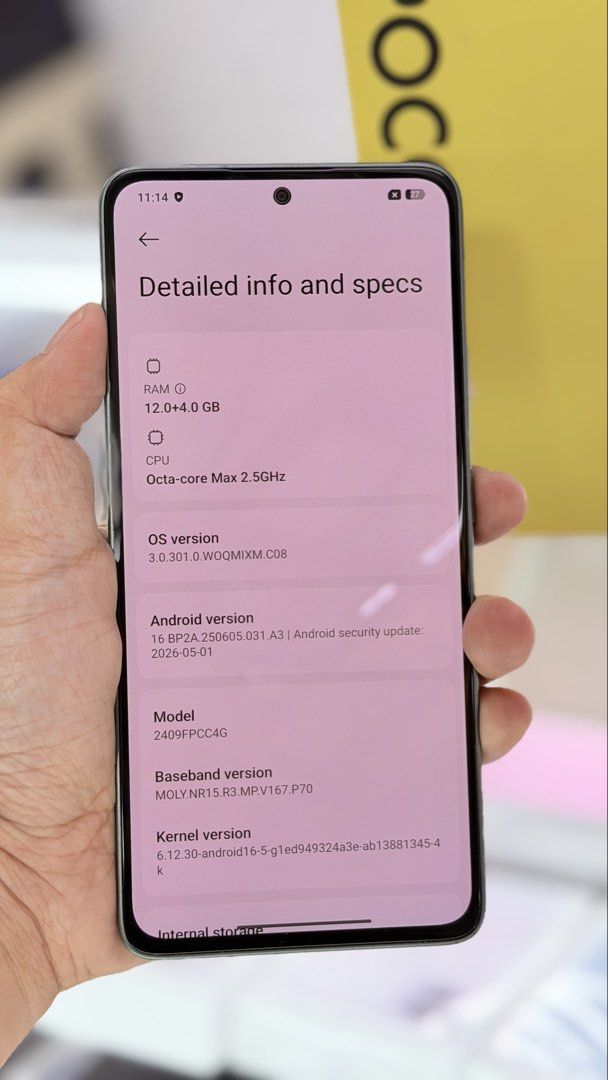 Poco M7 Pro 5g (Category: Xiaomi) located in Pasig City. Submitted by amirahdb (Listing ID 1457237196, Image 2). Description: POCO M7 PRO 5G— PREOWNED ₱8,500 ONLY • 256GB Storage • 12GB RAM • Green Color • Dual SIM • Openline — Any SIM • Face Recognition ✓ • Fingerprint ✓ • Unli Check • Unli Reset • No Issue INCLUSIONS: Adapter + Cable and box (same serial) MODE OF PAYMENT: Cash — Preferred GCash Bank Transfer Credit Card + Terminal Fee Ggives + 