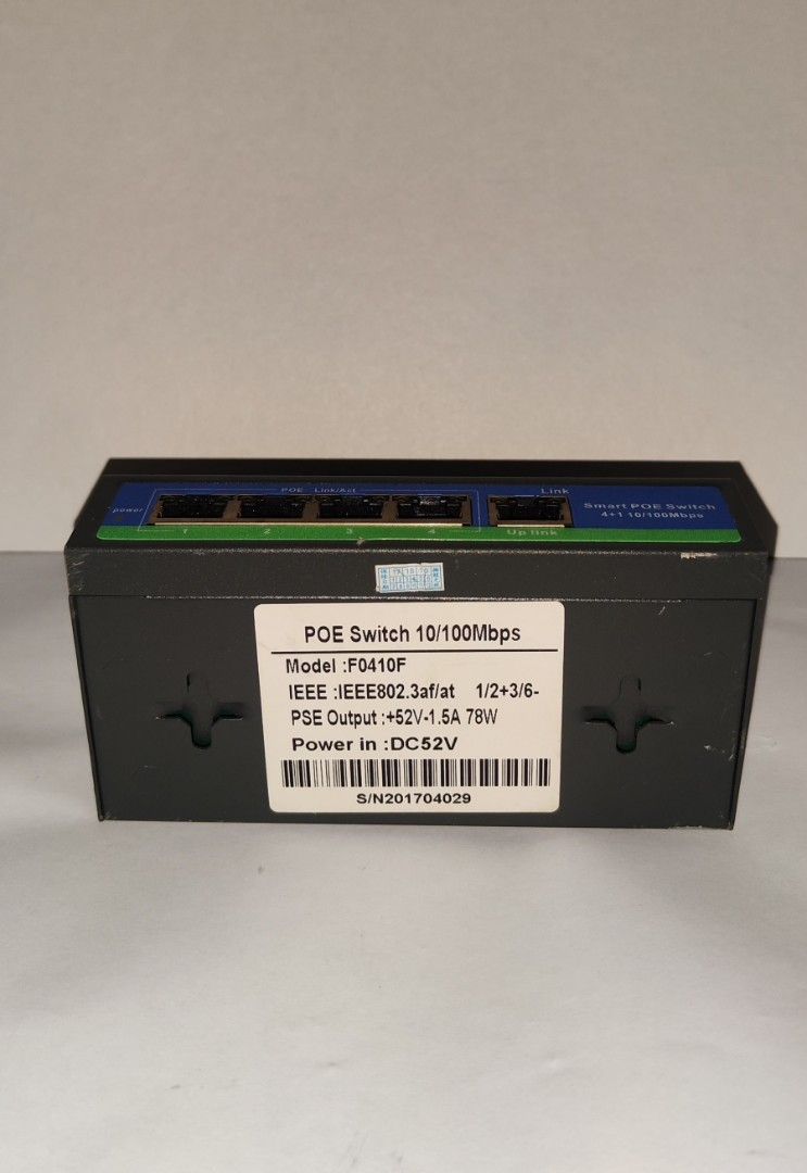 POE Switch 10/100Mbps | Network Switch | CCTV/IP Camera | AS IS / UNTESTED (Category: Networking) located in Pasig City. Submitted by realistic28 (Listing ID 1457216759, Image 2). Description: 🔌 POE SWITCH 10/100Mbps – AS IS / UNTESTED For Sale: POE Switch 10/100Mbps ✅ Good condition ang body ✅ 10/100Mbps network switch ✅ POE (Power over Ethernet) capable ✅ Pang-networking / CCTV / IP Camera setup ⚠️ WALANG CHARGER / POWER ADAPTER ⚠️ UNTESTED – 