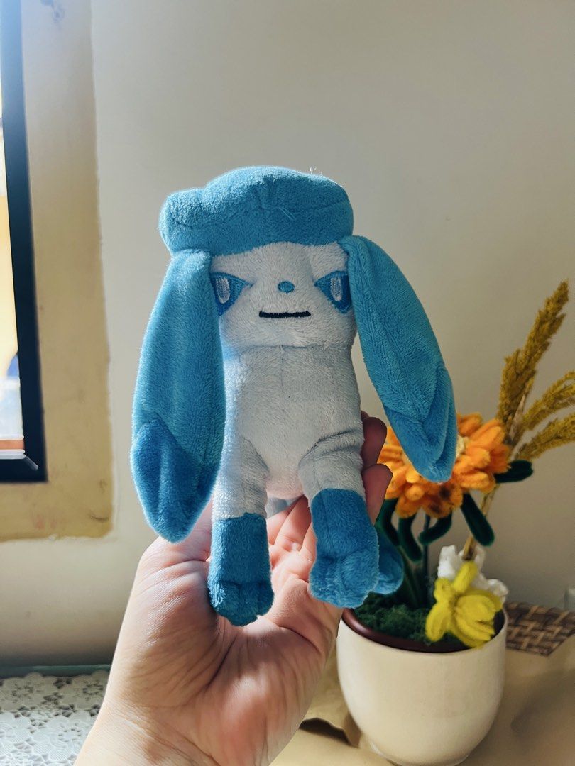 Pokemon Center Glaceon Plush Toy (Category: Plushies & Soft Toys) located in Baliuag. Submitted by officegirlangel.8 (Listing ID 1457182300, Image 2). Description: - Adorable Glaceon plush toy from Pokemon. - Authentic Pokemon item from Japan -preloved, manage expectations -Pokemon Center Brand - Soft and cuddly material. - Perfect for display or play. - A must-have for any Pokemon fan! -Shipping via LBC weekends only -payment first via Gcash.