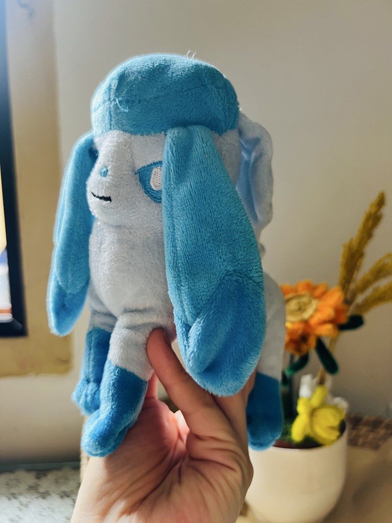 Pokemon Center Glaceon Plush Toy (Category: Plushies & Soft Toys) located in Baliuag. Submitted by officegirlangel.8 (Listing ID 1457182300, Image 3). Description: - Adorable Glaceon plush toy from Pokemon. - Authentic Pokemon item from Japan -preloved, manage expectations -Pokemon Center Brand - Soft and cuddly material. - Perfect for display or play. - A must-have for any Pokemon fan! -Shipping via LBC weekends only -payment first via Gcash.