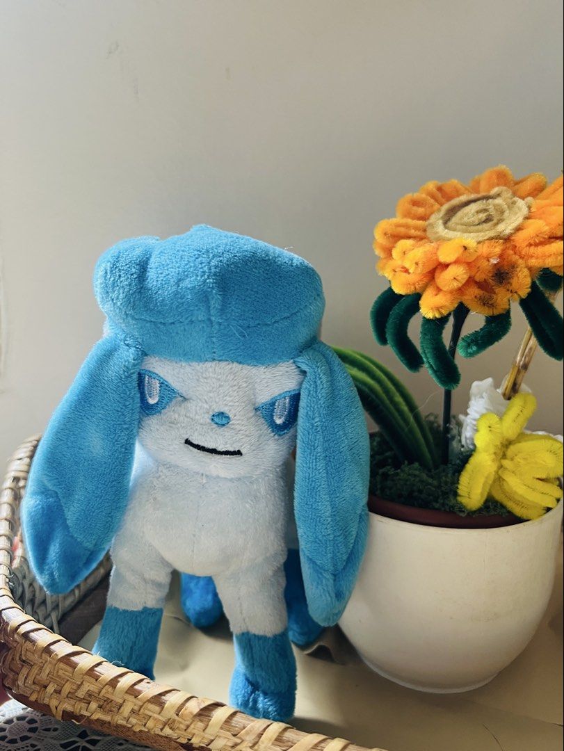 Pokemon Center Glaceon Plush Toy (Category: Plushies & Soft Toys) located in Baliuag. Submitted by officegirlangel.8 (Listing ID 1457182300, Image 1). Description: - Adorable Glaceon plush toy from Pokemon. - Authentic Pokemon item from Japan -preloved, manage expectations -Pokemon Center Brand - Soft and cuddly material. - Perfect for display or play. - A must-have for any Pokemon fan! -Shipping via LBC weekends only -payment first via Gcash.