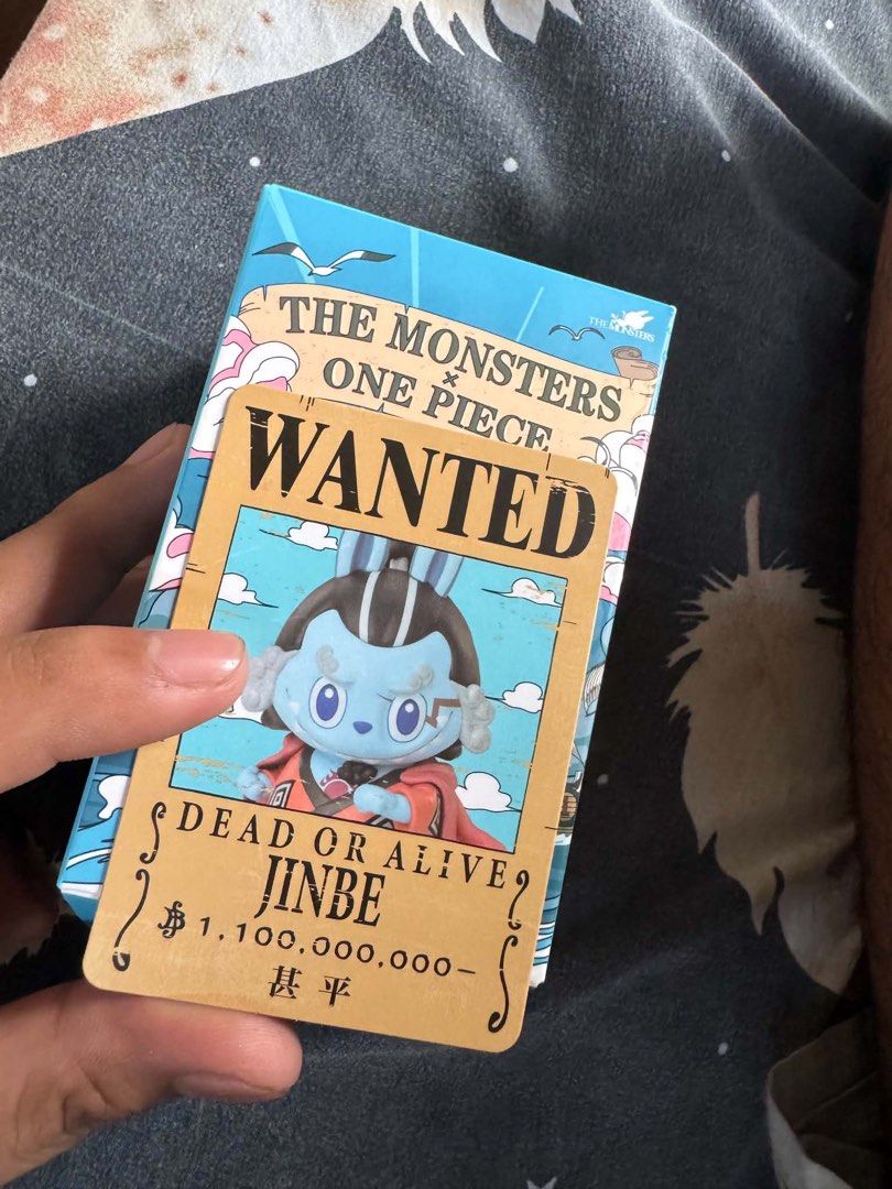 Pop mart One Piece The Monsters Jinbe (Category: Designer & Blind Box Toys) located in Quezon City. Submitted by decluttering_gurl (Listing ID 1457218272, Image 1). Description: Opened only to see card Still negotiable.