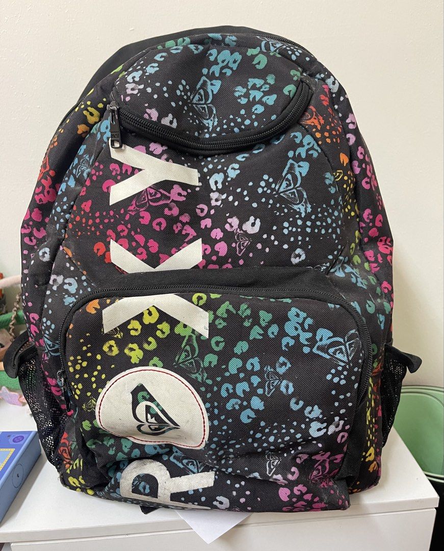 Preloved Womens Roxy Backpack (Category: Backpacks) located in San Juan City. Submitted by marthina.jacobo (Listing ID 1457179353, Image 2). Description: Needs cleaning US bought Ideal for travel Issue: loose garter on side pockets (see last photo) RFS: Decluttering Actual color may slightly vary due to lighting ₱280 + sf Modes of payment are through Unionbank/Metrobank/ GoTyme/ GCash.