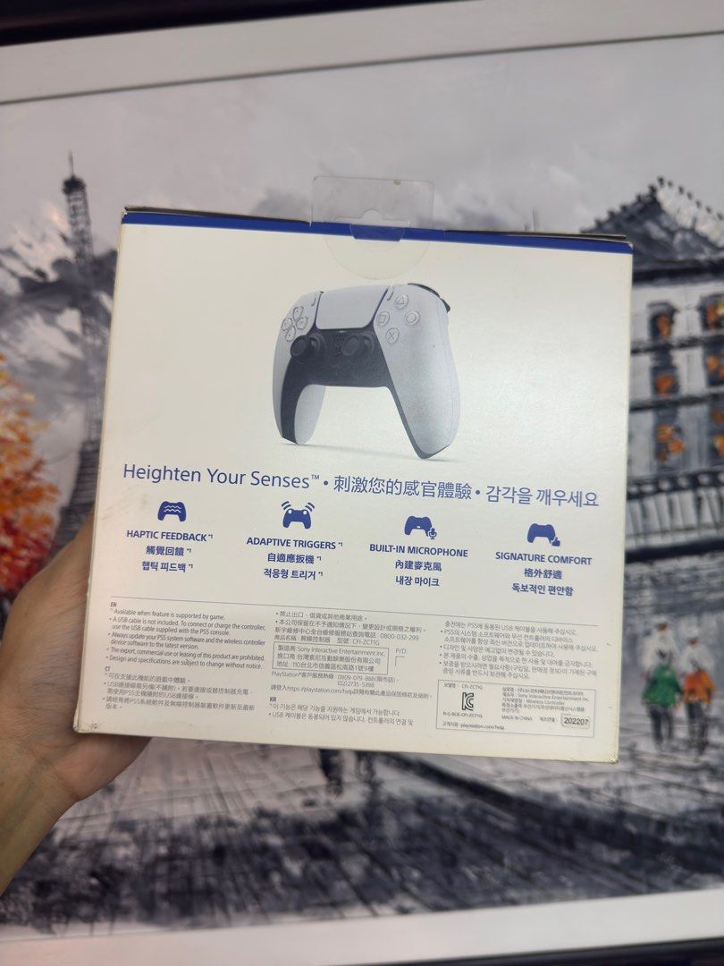 PS5 Dualsense controller with box (sealed) (Category: Controllers) located in Pasig City. Submitted by robbiseraphin (Listing ID 1457221093, Image 2). Description: 🎮 Selling: Dualsense ps5 controller with box. Sealed pa 💰 For only 2500 php! —————— 📱PM me if you have any questions .