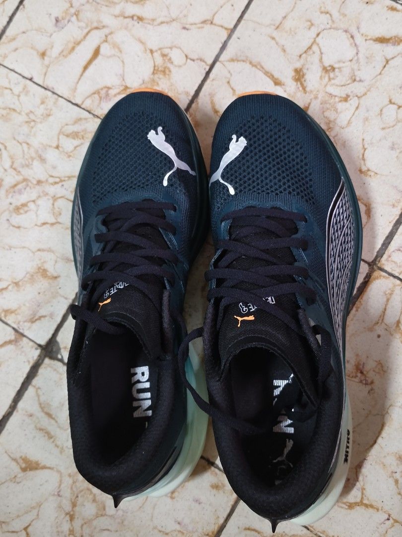 Puma Deviate Nitro 3 (Category: Sneakers) located in Quezon City. Submitted by querubin09 (Listing ID 1457212858, Image 1). Description: - Color: Green Terrain - Heat Fire - Size: US 11 - Features Nitro foam technology for enhanced performance - Ideal for running - Comes with original box - 1 time used.