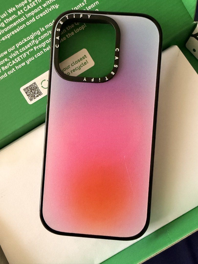 RUSH SALE!!! Casetify Classic Gradient Pastel iPhone 16 Pro (Category: Cases & Sleeves) located in Manila. Submitted by iamnoyski23 (Listing ID 1457227147, Image 2). Description: Brand: Casetify Model: Classic Impact Case Color: Gradient Pink and Orange Compatibility: iPhone 16 Pro Condition: 9/10 (with minimal signs of scratches) Inclusions: box RFS: Phone upgrade MOP: GCash, BDO or BPI.