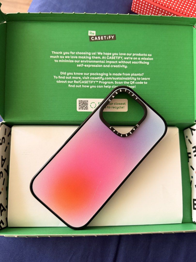 RUSH SALE!!! Casetify Classic Gradient Pastel iPhone 16 Pro (Category: Cases & Sleeves) located in Manila. Submitted by iamnoyski23 (Listing ID 1457227147, Image 1). Description: Brand: Casetify Model: Classic Impact Case Color: Gradient Pink and Orange Compatibility: iPhone 16 Pro Condition: 9/10 (with minimal signs of scratches) Inclusions: box RFS: Phone upgrade MOP: GCash, BDO or BPI.