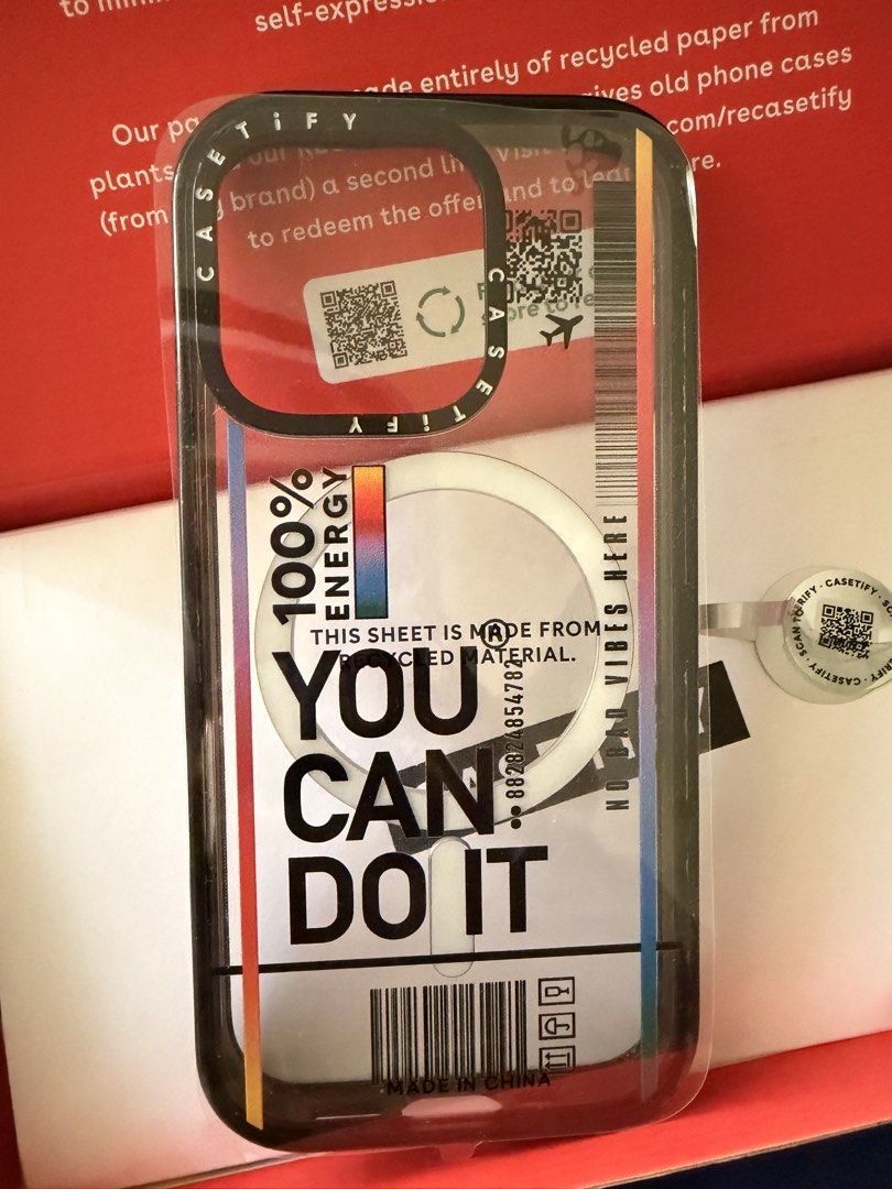 RUSH SALE!!! Casetify Classic Impact Case iPhone 16 Pro (Category: Cases & Sleeves) located in Manila. Submitted by iamnoyski23 (Listing ID 1457227590, Image 2). Description: Brand: Casetify Model: Classic Impact Case Color: Clear (You Can Do It) Compatibility: iPhone 16 Pro Condition: 9/10 (with minimal signs of scratches) Inclusions: box, QR Code tag RFS: Phone upgrade MOP: GCash, BDO or BPI.