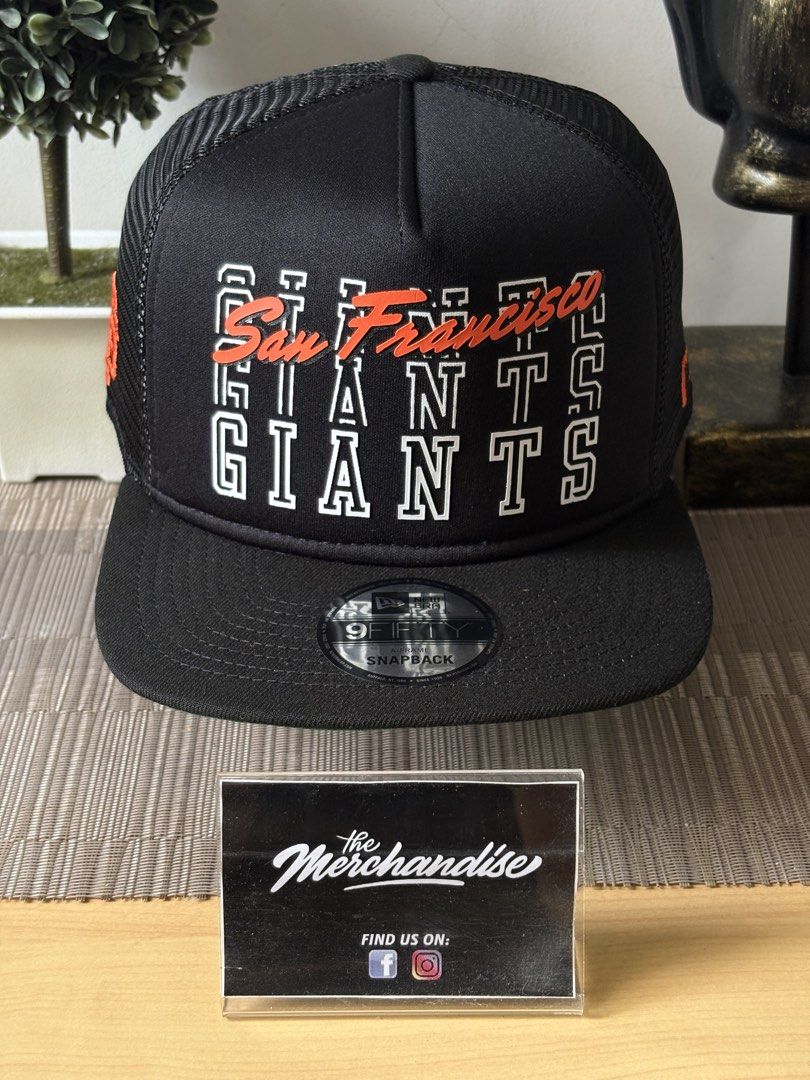San Francisco Giants “Street Team” 950 A Frame (Category: Caps & Hats) located in Las Pinas. Submitted by themerchandise_ph (Listing ID 1457221900, Image 1). Description: ‼️❇️HATS FOR SALE❇️‼️ ◽️San Francisco Giants☑️☑️☑️ ◽️Style: 9F1FTY A Frame Trucker Snapback ◽️Brand : N3W €RA🧢🧢🧢 ◽️Design: “Street Team” ◽️Price: PHP 1,900(each)+ shipping💰📦 ◽️100% Legit and Brand new✔️ ◽️No returns/cancellations/change item❌ ◽️COP☑️COD☑️Installment☑️DP Req