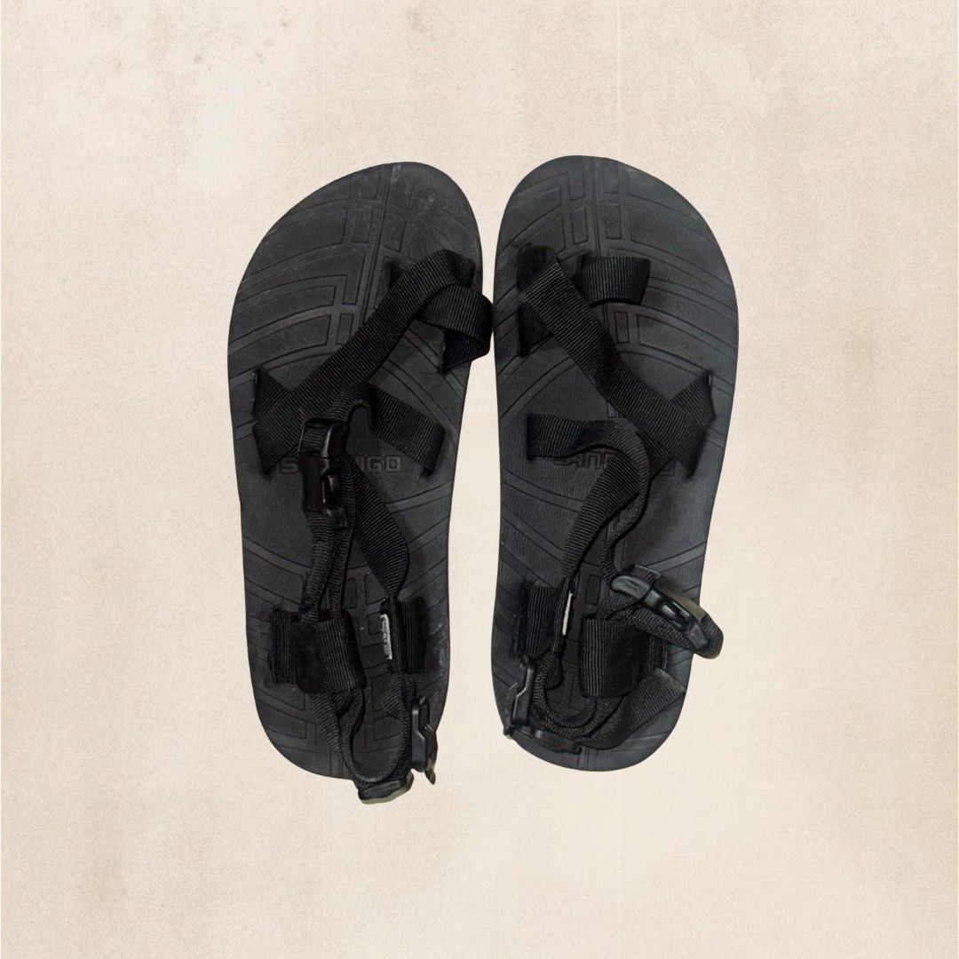 Sandugo Sandals Black Adjustable Straps (Category: Sandals) located in Makati City. Submitted by seuljinhae (Listing ID 1457309590, Image 1). Description: - Black Sandugo Sandals - Size 8 - Adjustable straps - Soles have some dirt from last use (only used once) - Great for hiking or canyoneering.